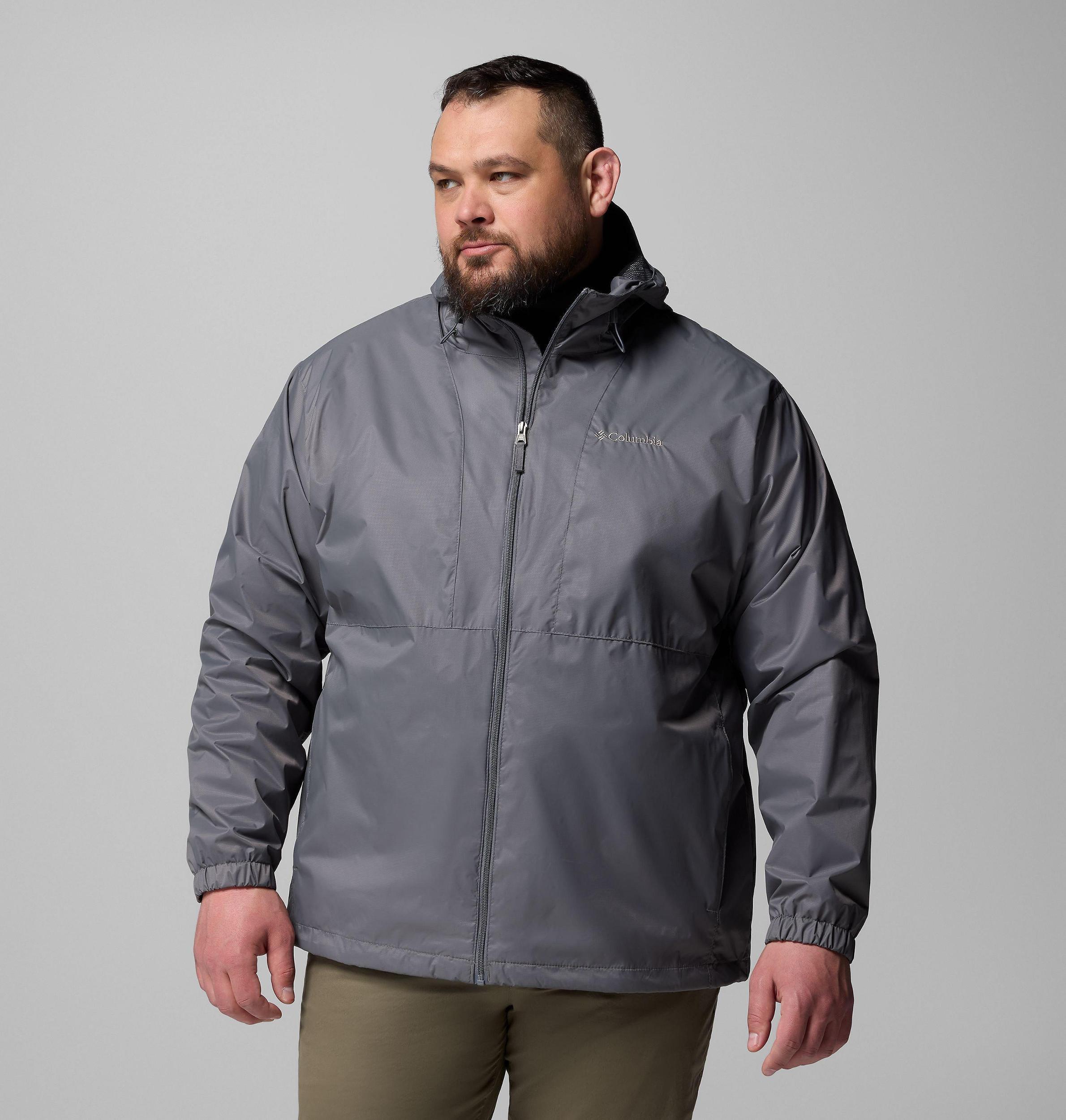 Columbia Mens Glenbrook Bend Rain Jacket - Big- Product Image