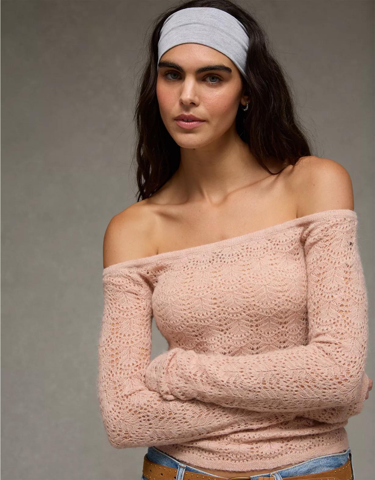 AE Off-The-Shoulder Sweater  Product Image