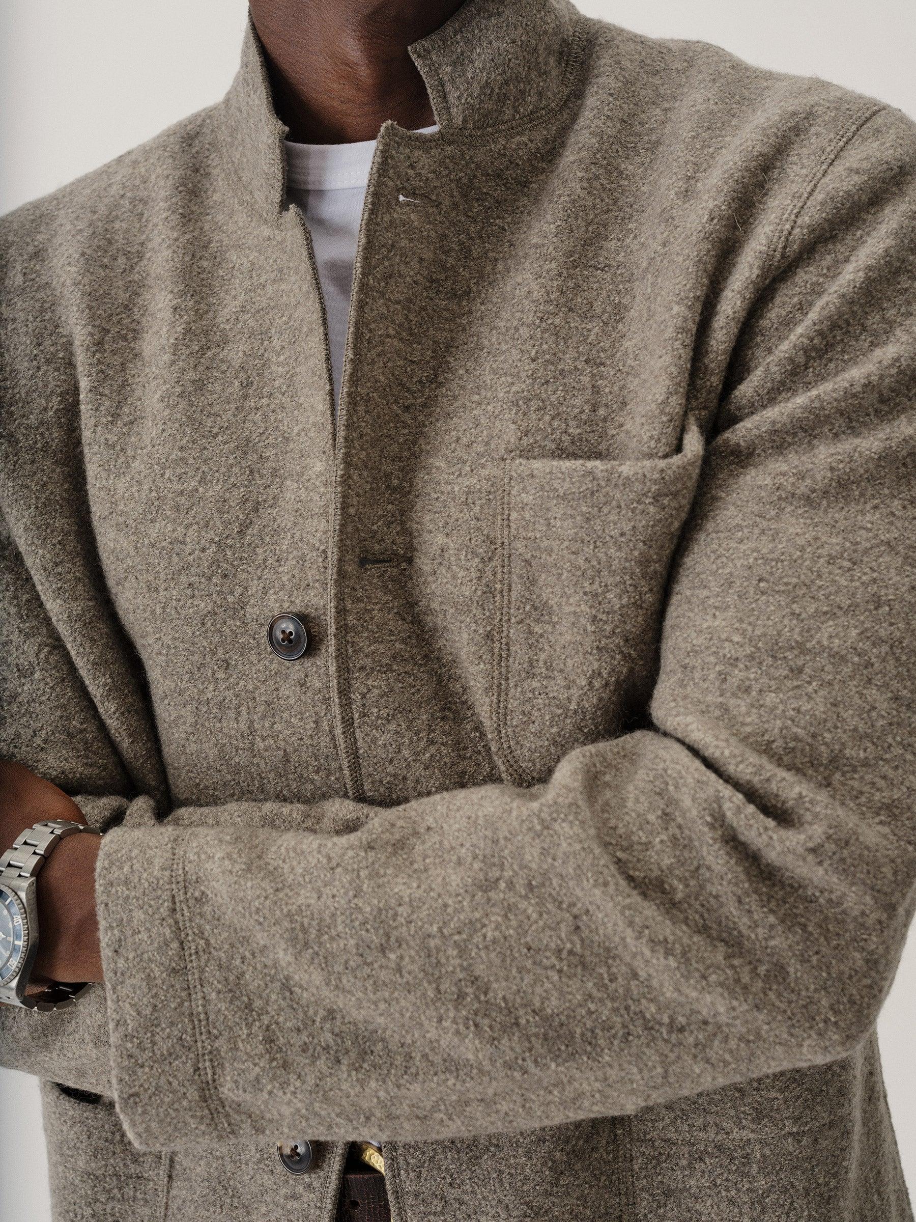 Heather Stone Felted Chore Coat Product Image