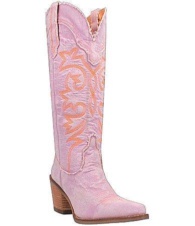 Dingo Texas Tornado Denim Tall Western Boots Product Image