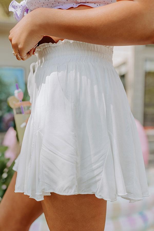 Meet Me In Rio Shorts In White Product Image