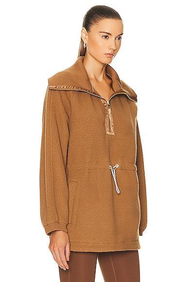 Womens Parnel Fleece Half-Zip Sweater Product Image