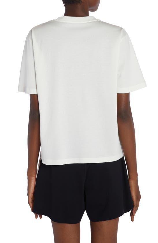 MONCLER Short-sleeve Logo Pocket T-shirt In Silk White Product Image