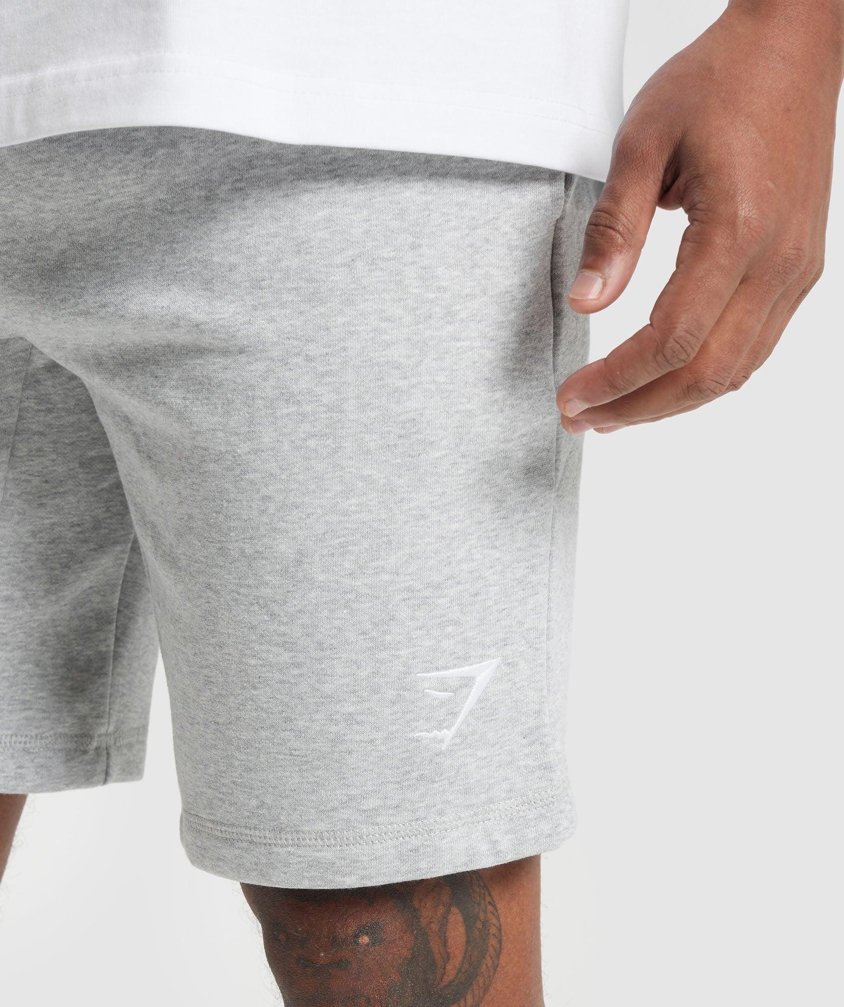 Gymshark Crest 9" Shorts - Light Grey Marl Male Product Image