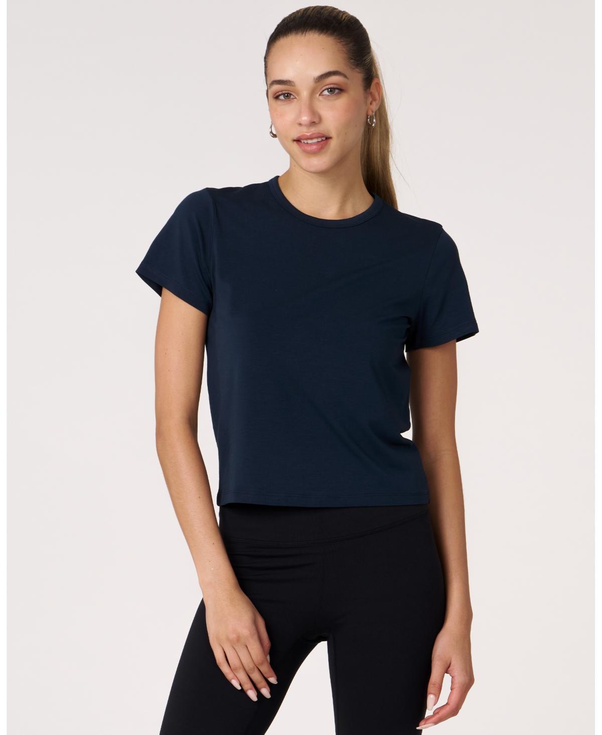 Rebody Active Womens Rebody Essentials Crop Tee For Women Product Image