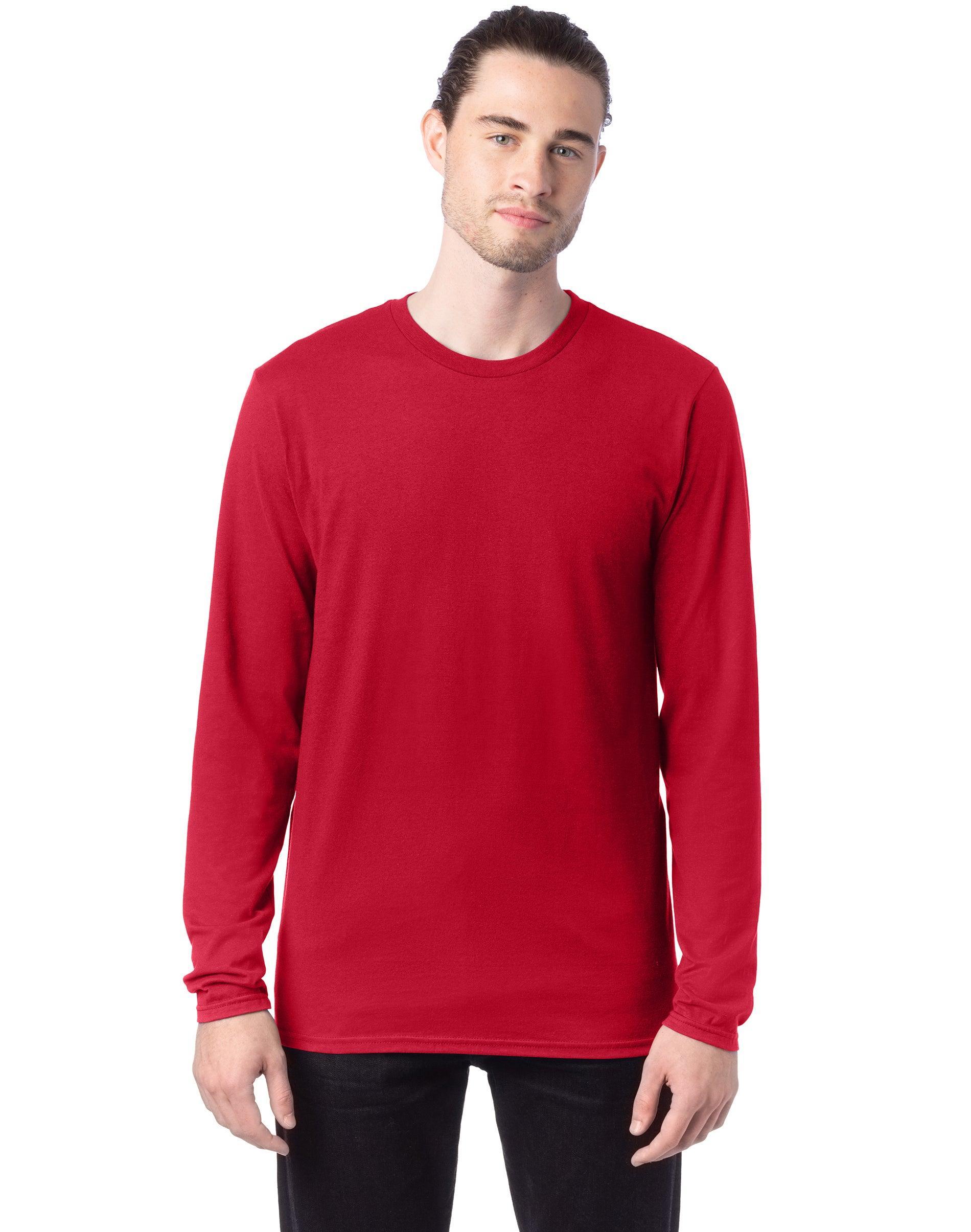 Hanes Perfect-T Unisex Long Sleeve T-Shirt Deep Royal S Product Image