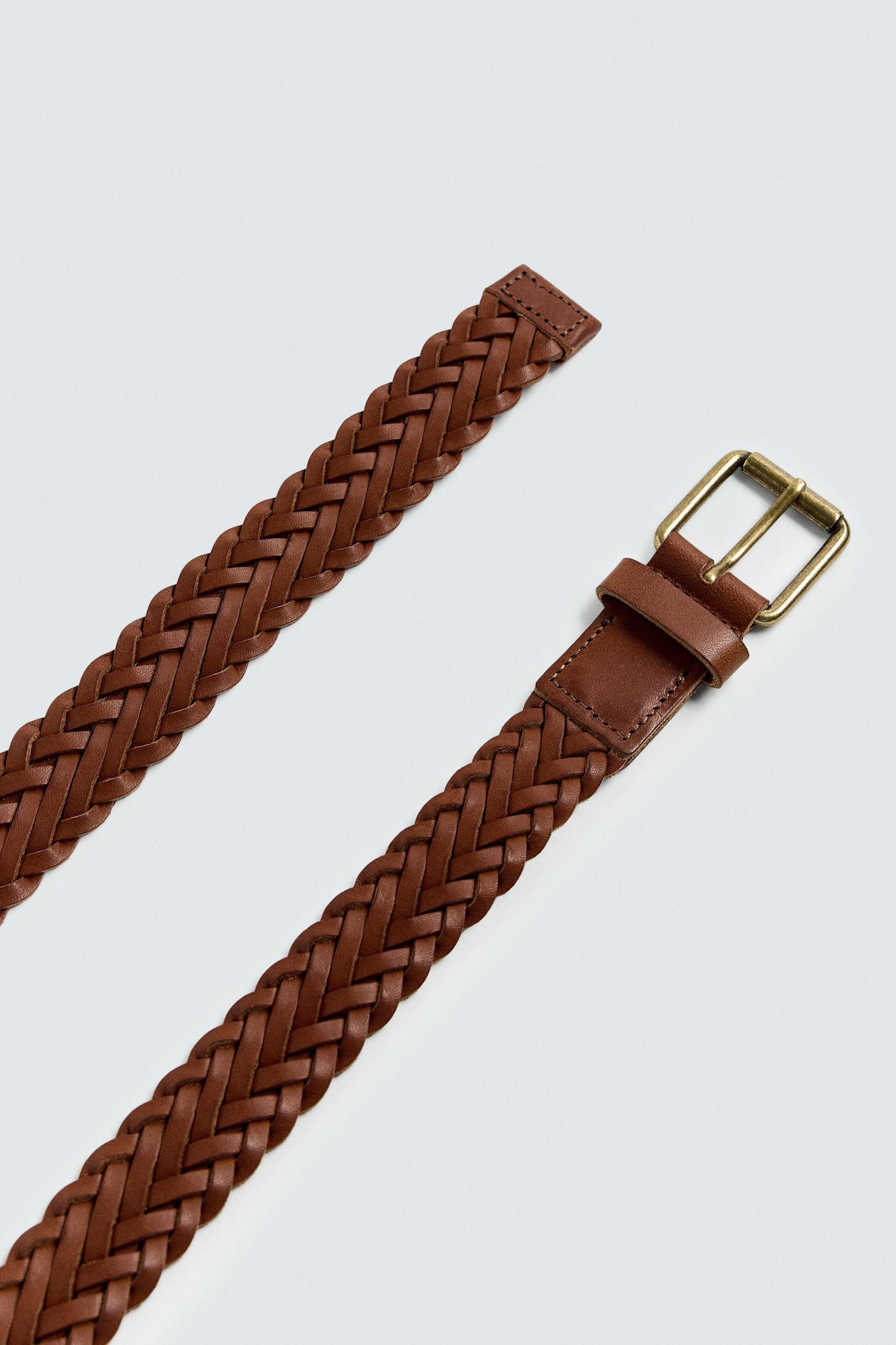BRAIDED LEATHER BELT Product Image