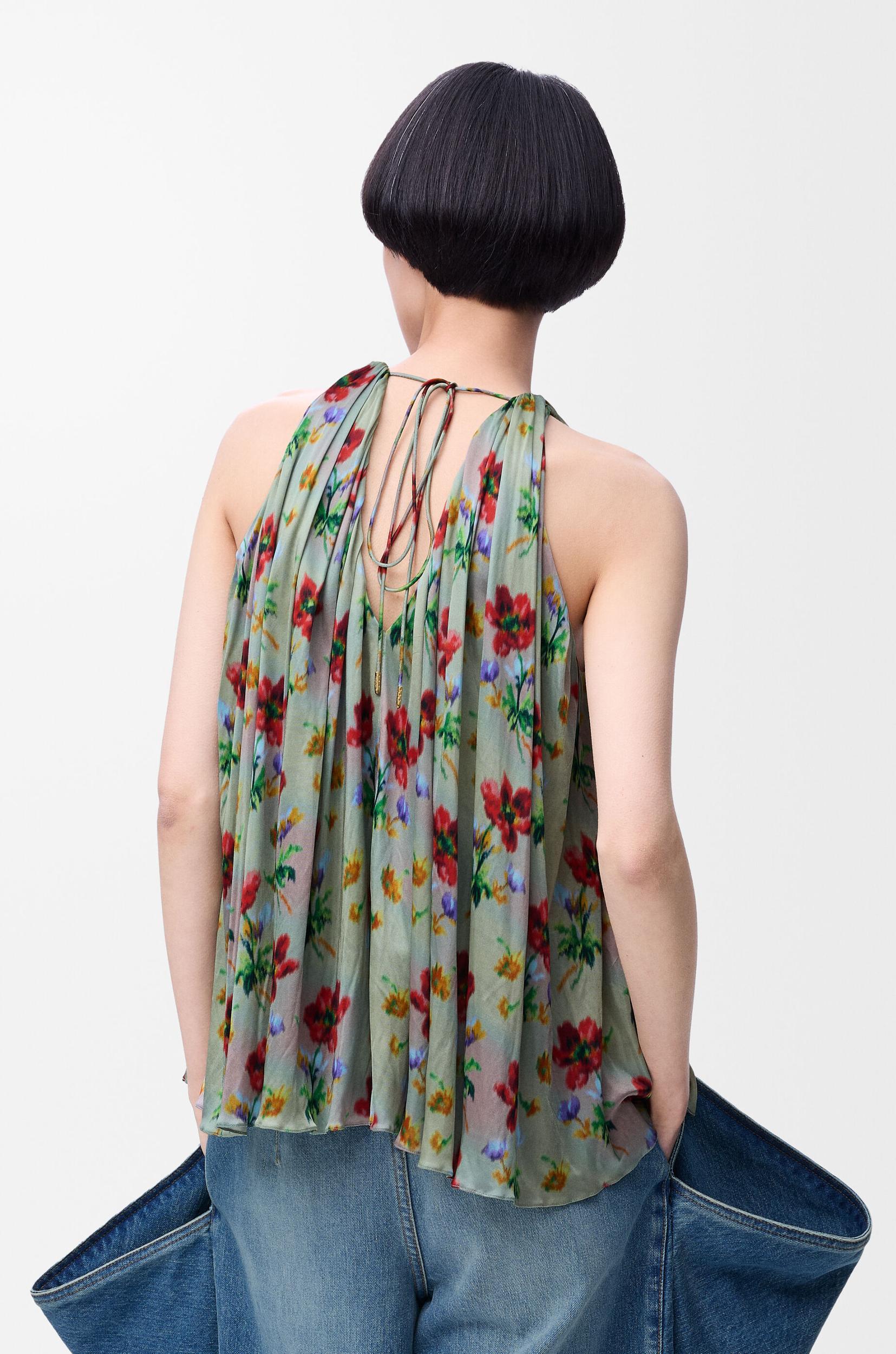 Halter top in viscose Product Image