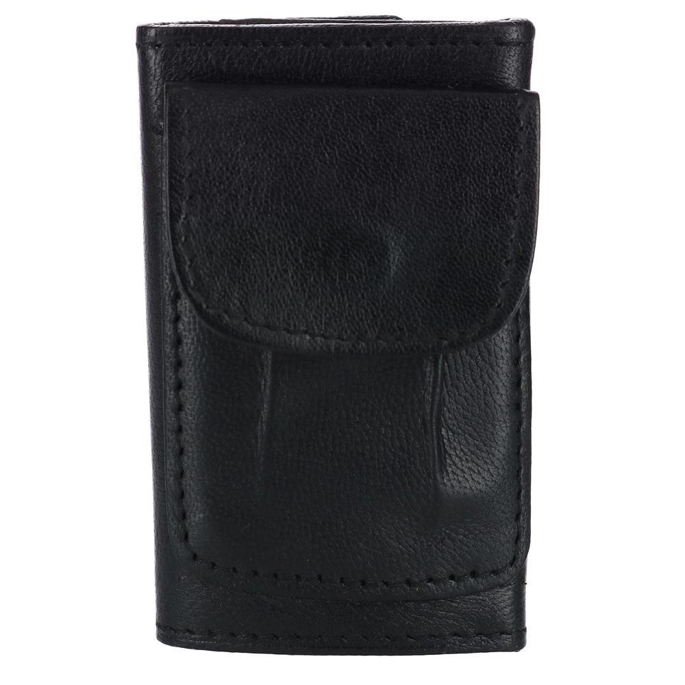 CTM Men's Leather Key Case with Exterior Pocket Product Image