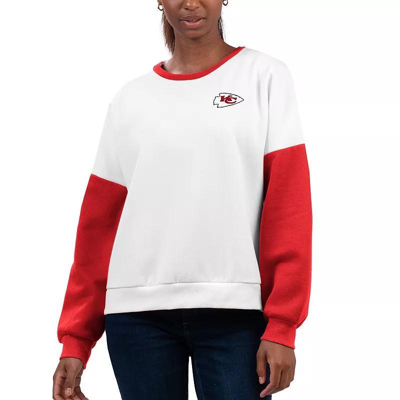 Womens G-III 4Her by Carl Banks White Las Vegas Raiders A-Game Pullover Sweatshirt Product Image