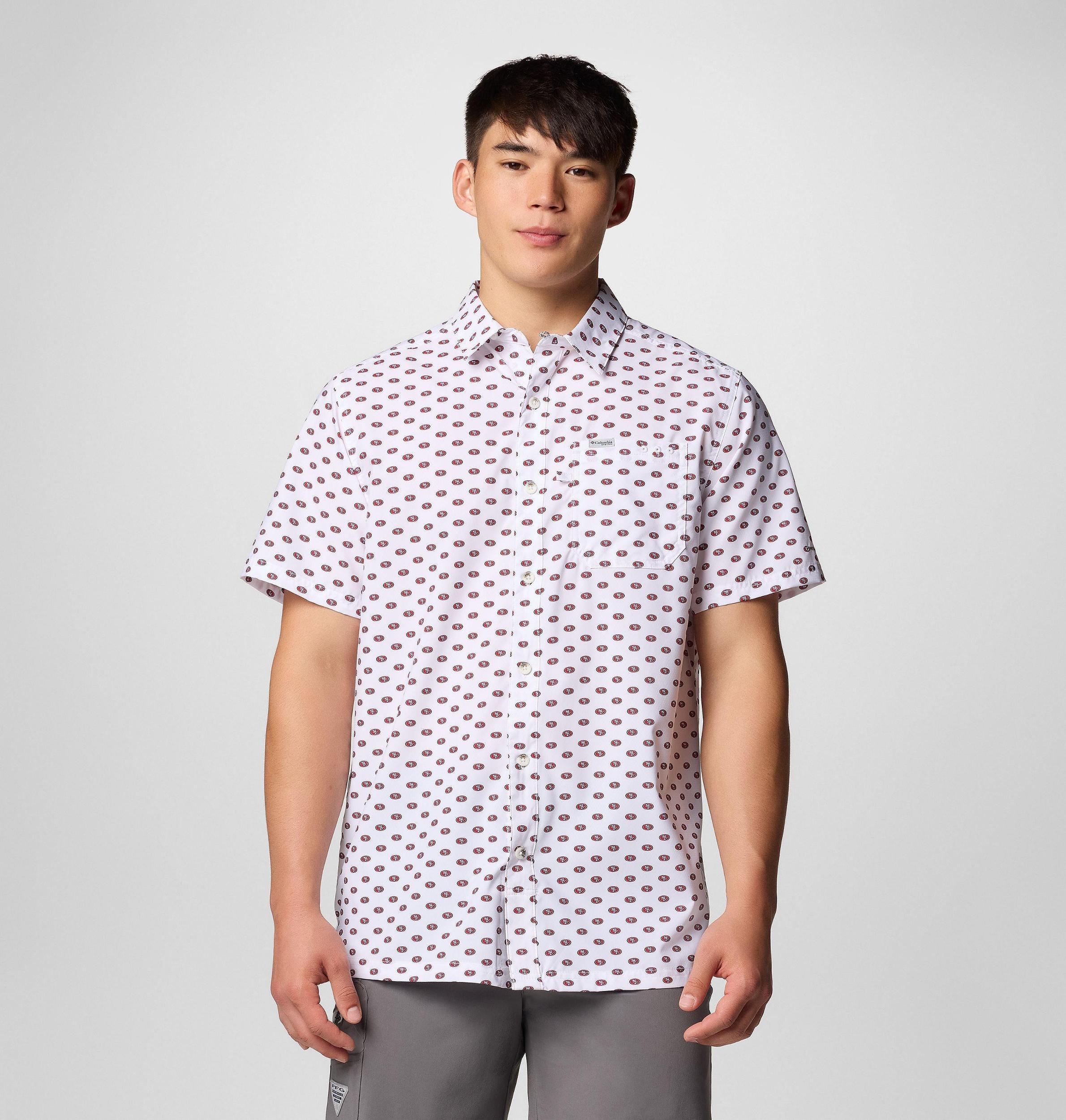 Columbia Mens PFG Super Slack Tide Short Sleeve Shirt - San Francisco 49ers- Product Image