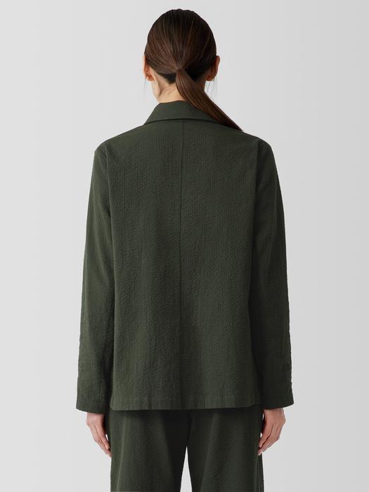 EILEEN FISHER Organic Cotton Ripple Blazerfemale Product Image