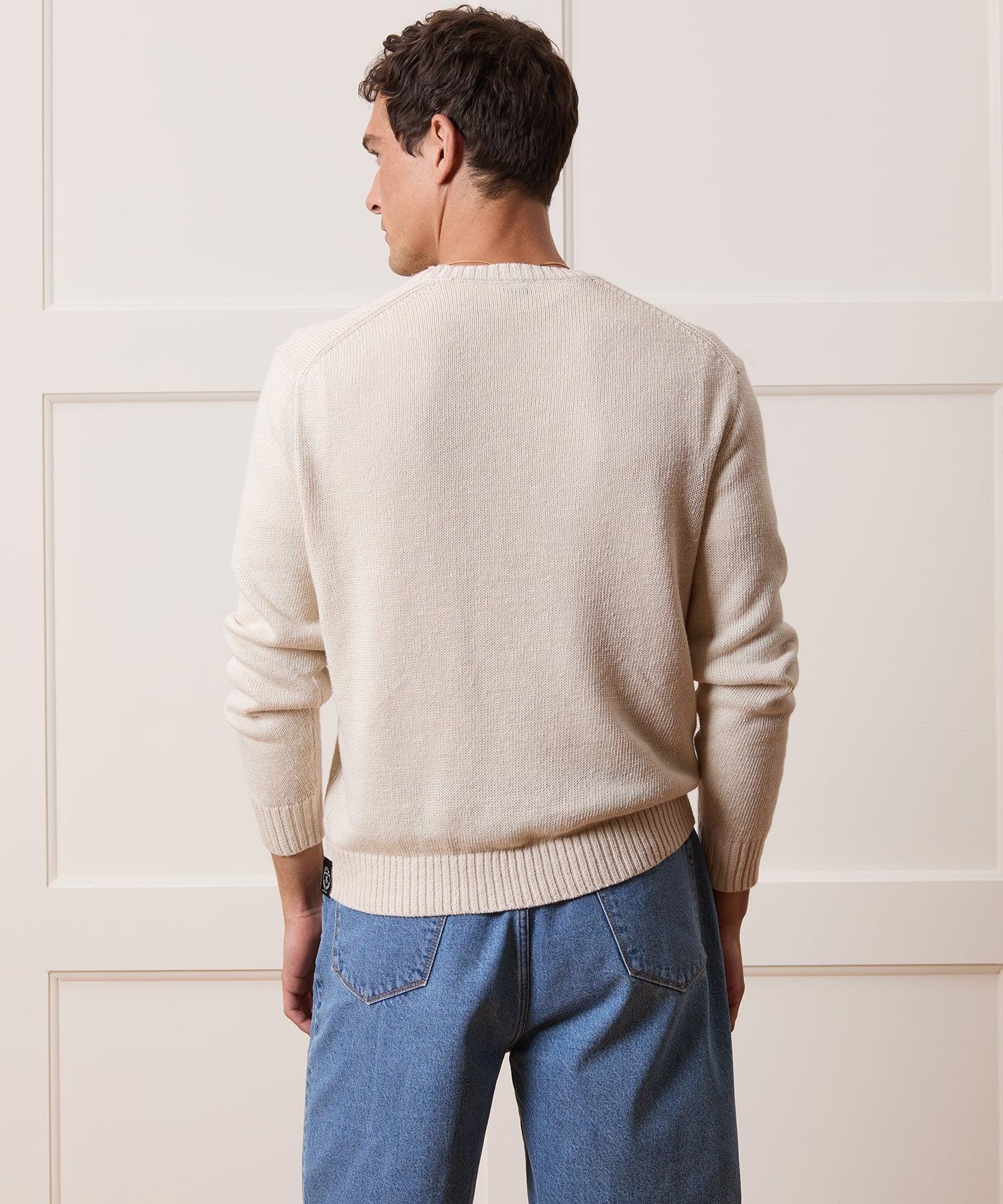 Linen Crewneck Sweater Product Image