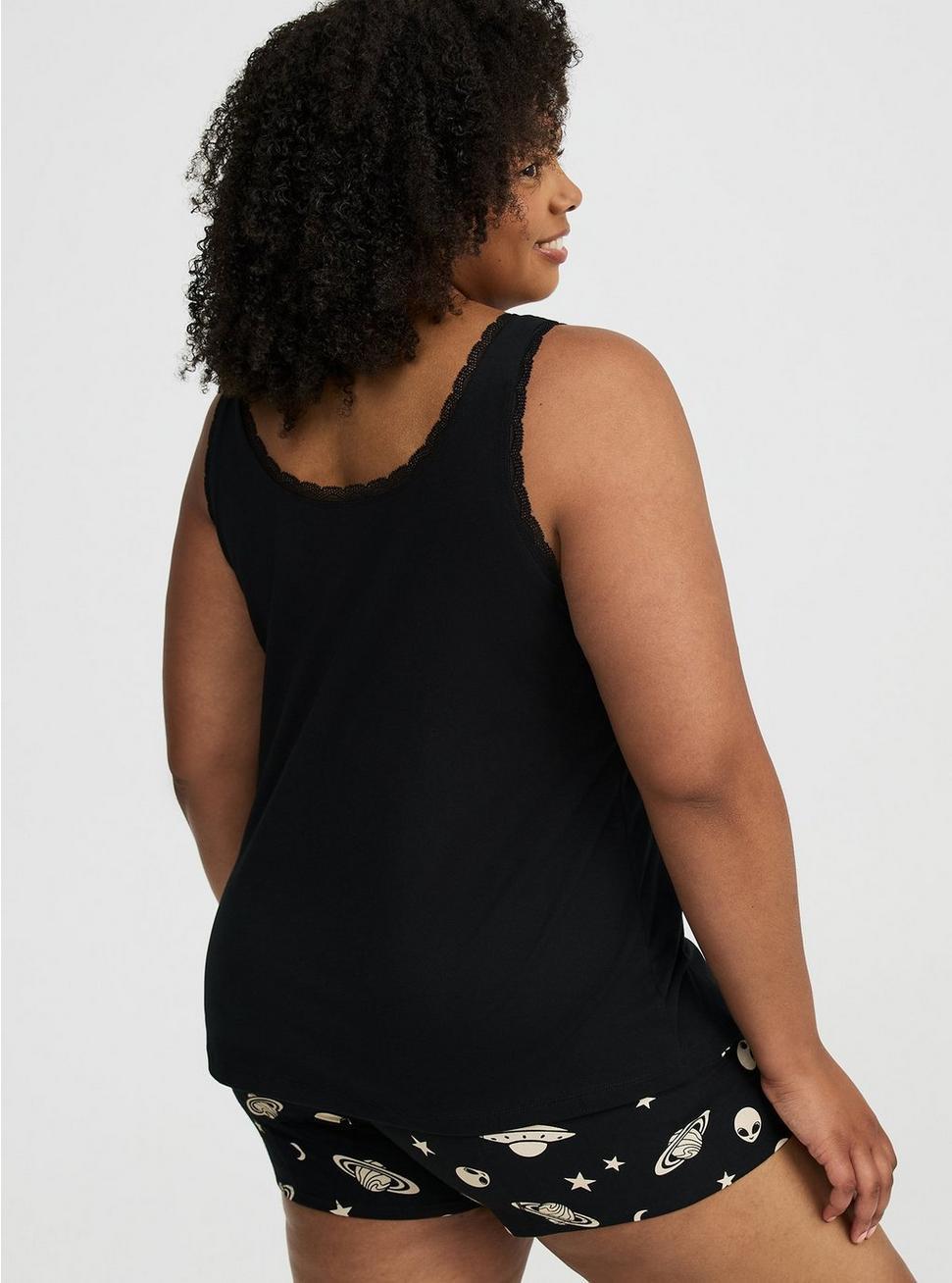 Foxy Lace-Trim Sleep Tank Product Image