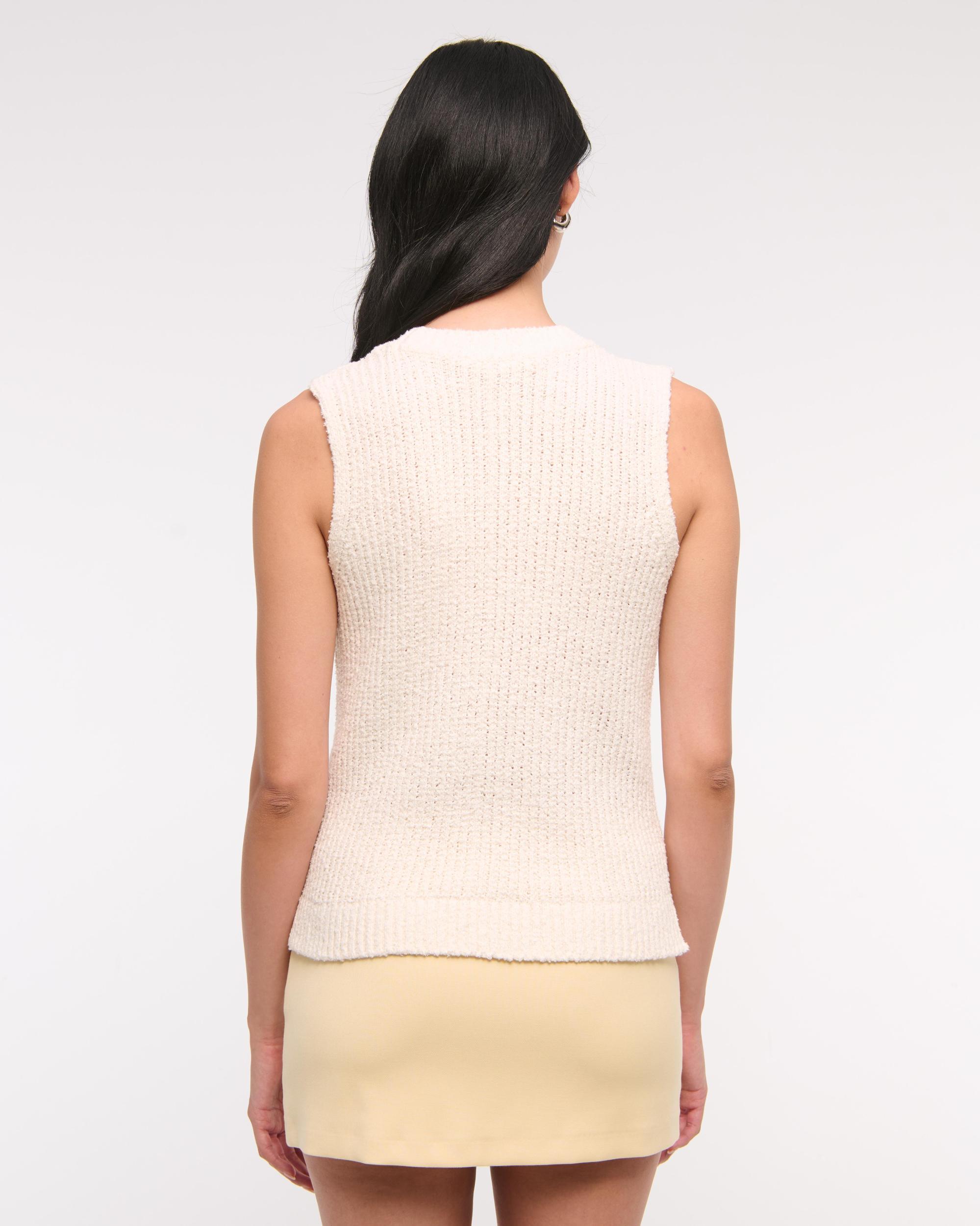 Textural Crew Sweater Shell Tank Product Image