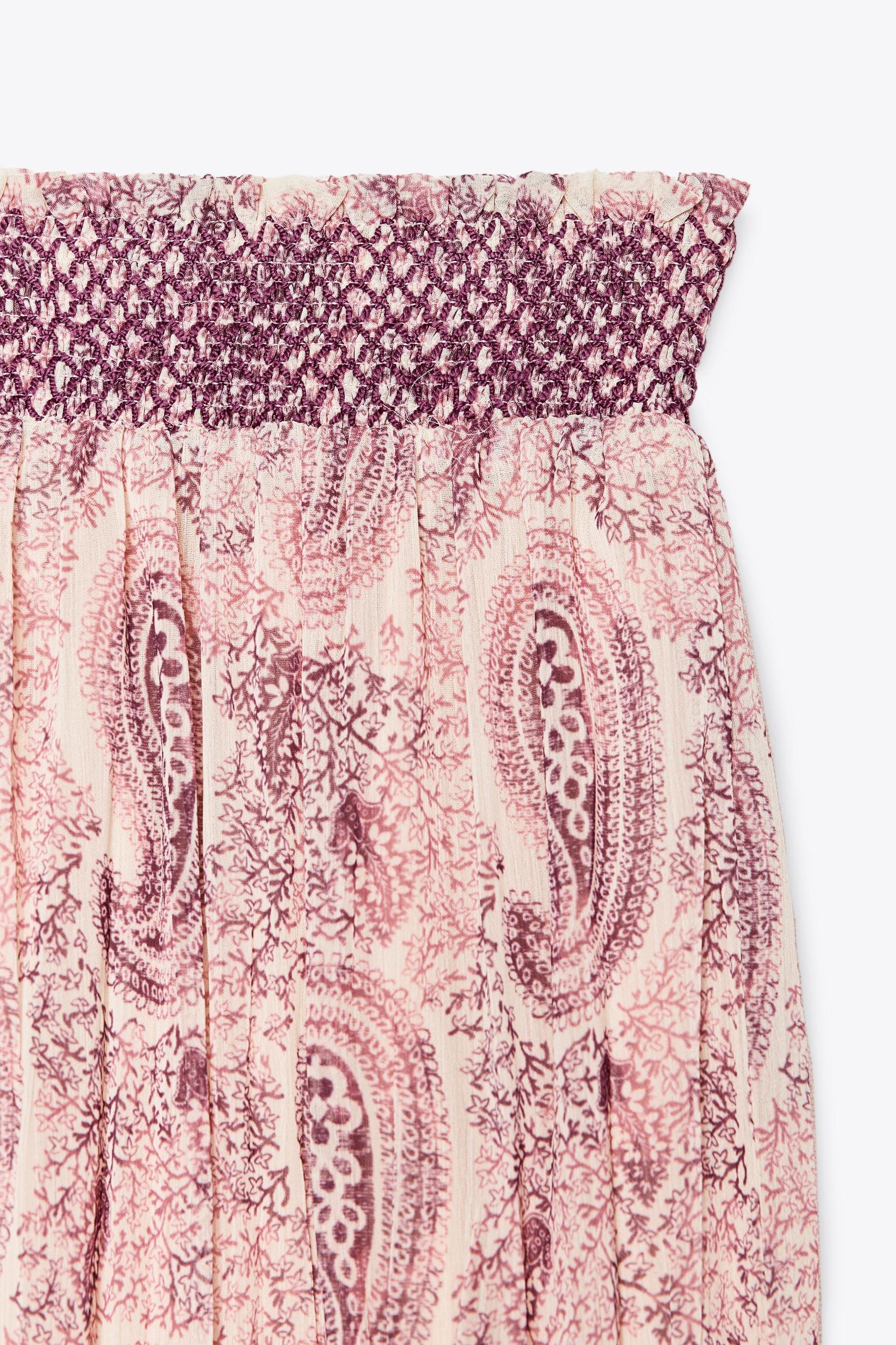 PRINTED MIDI SKIRT Product Image