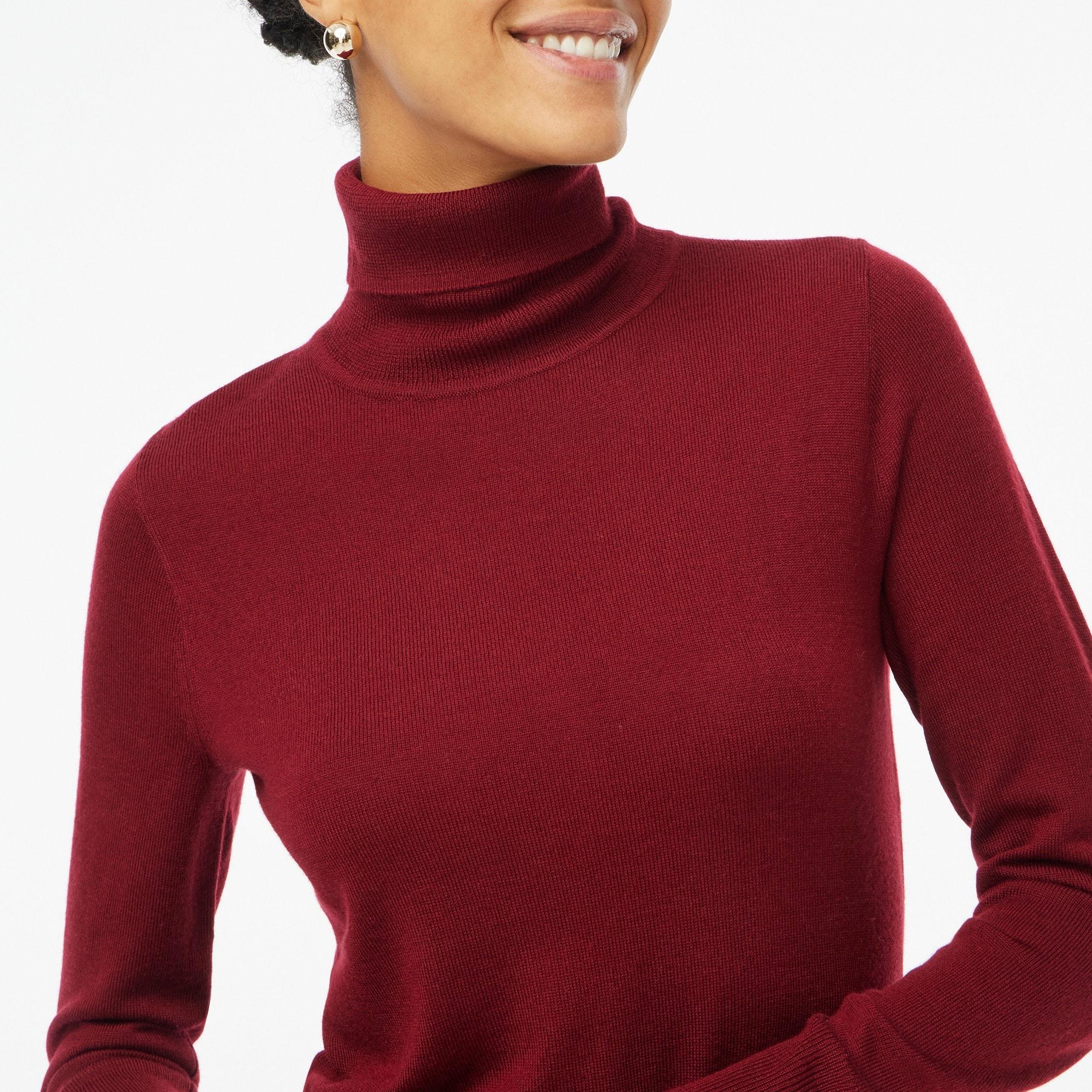 Machine-washable merino wool-blend turtleneck Product Image