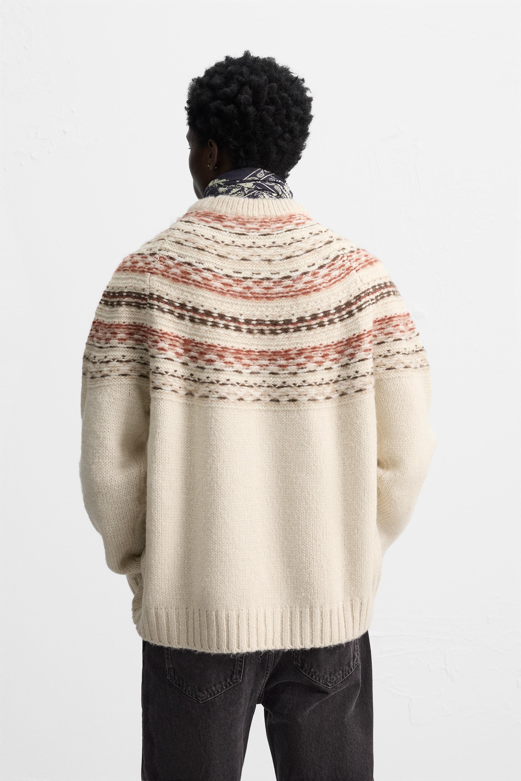 GEOMETRIC JACQUARD SWEATER Product Image