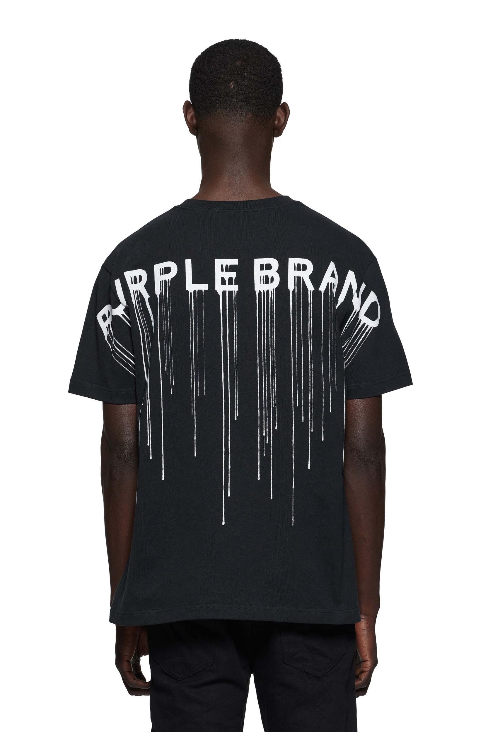 Purple Brand Wordmark Drip Tee Product Image