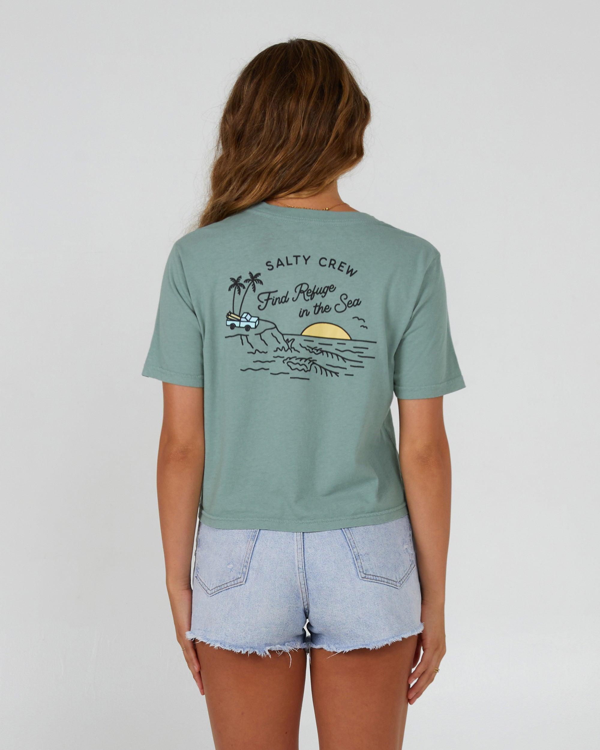 Lookout Sage Crop Tee Female Product Image