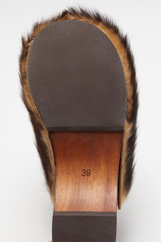 Hairy wood clogs Product Image