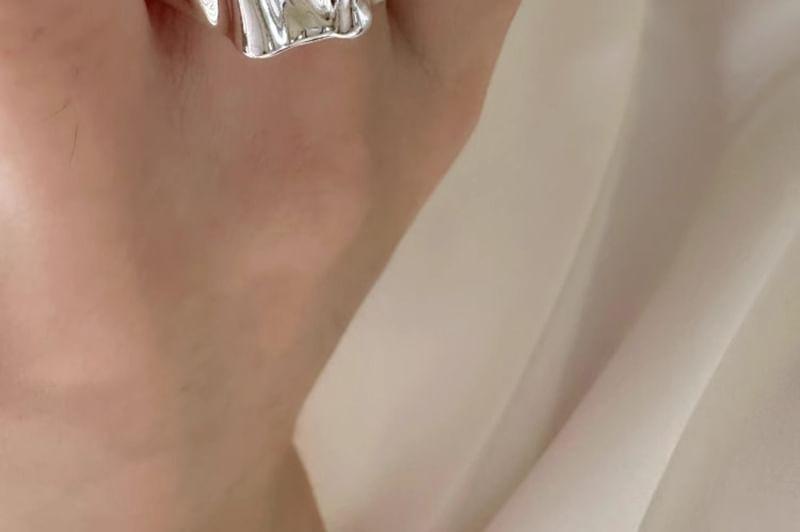 Ruffle Alloy Open Ring Product Image