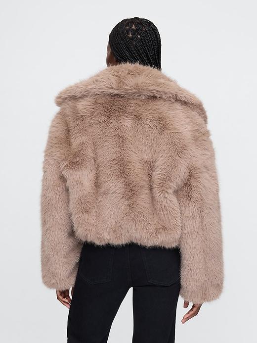 Cropped Faux Fur Jacket Product Image