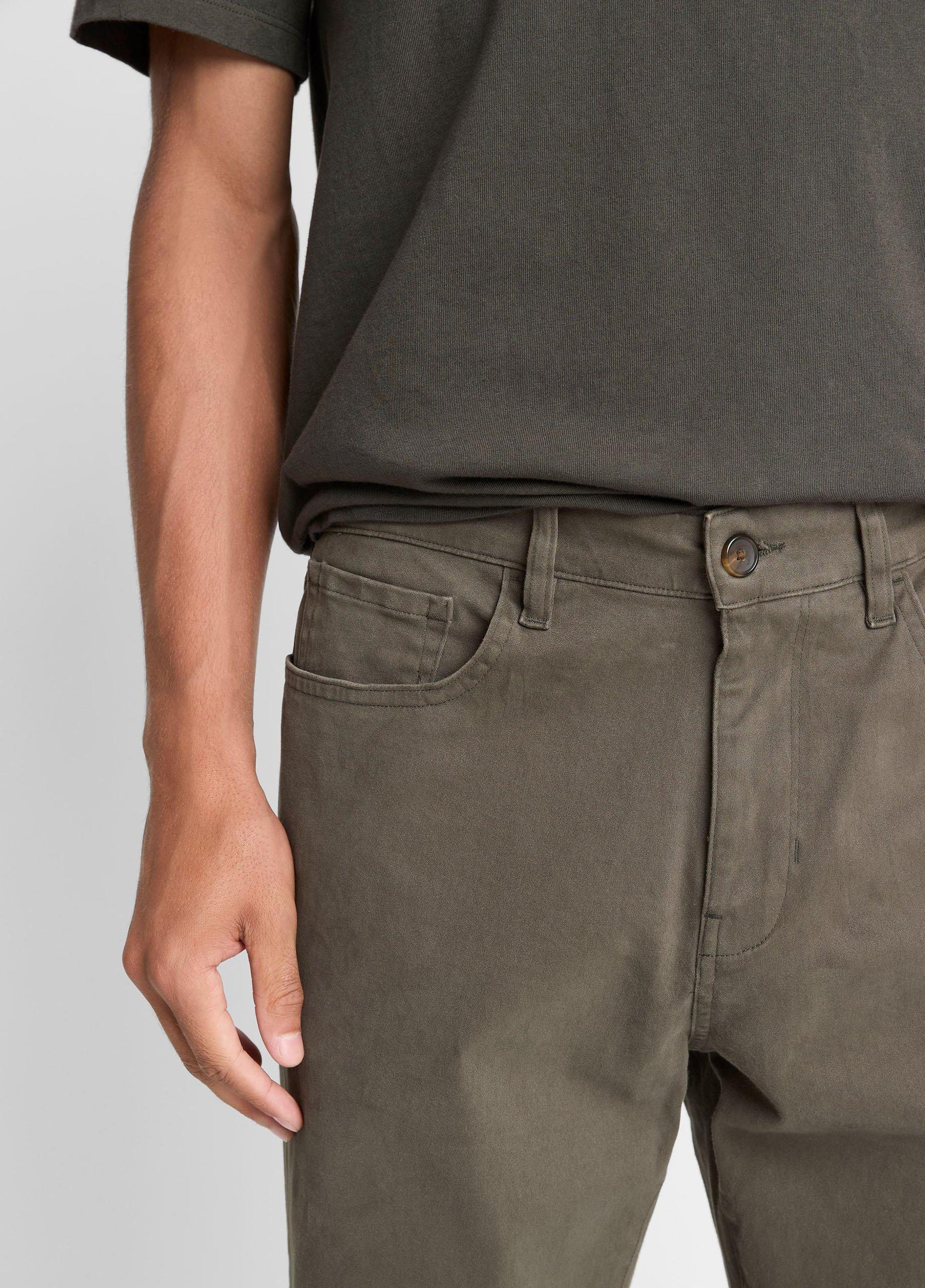 Dylan Slim 5-Pocket Peached Stretch-Cotton Pant Product Image