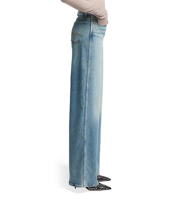 7 For All Mankind Lotta Luxe Vintage High Rise Wide Leg Jeans Product Image