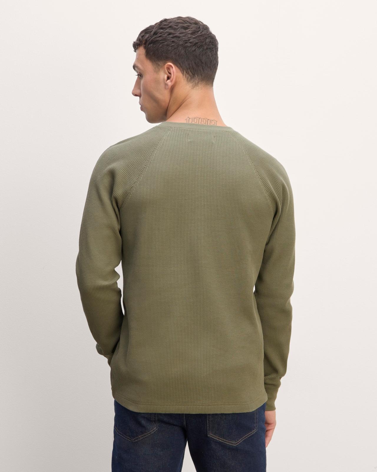 The Waffle Long-Sleeve Henley Product Image