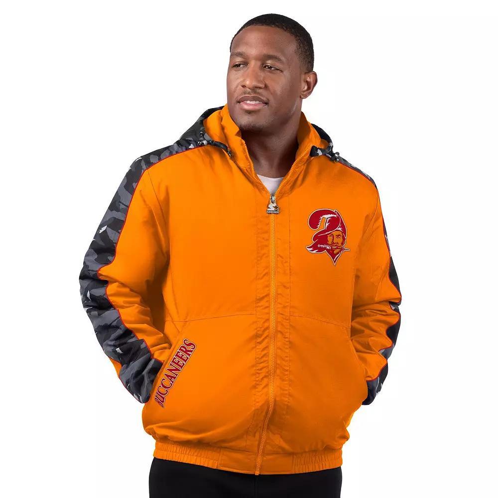 Men's Starter Orange Tampa Bay Buccaneers Thursday Night Gridiron Full-Zip Hoodie Jacket,  Product Image