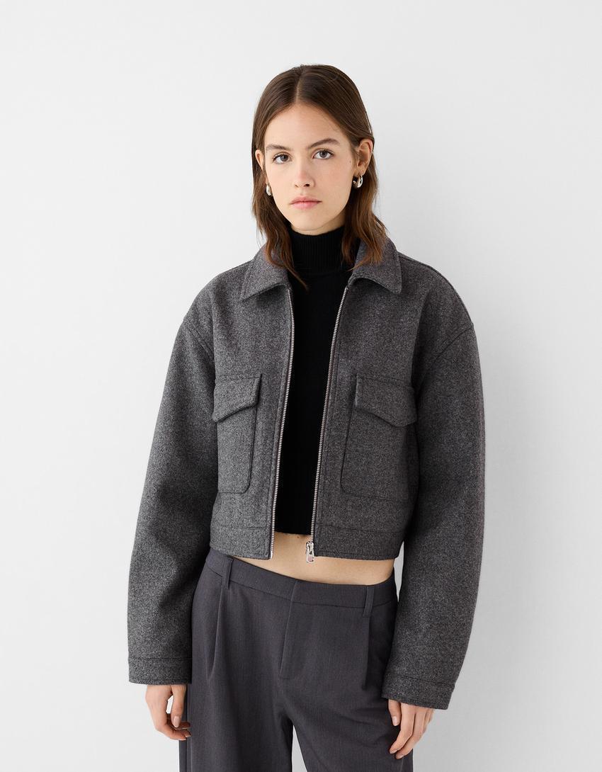 Soft cropped jacket Product Image