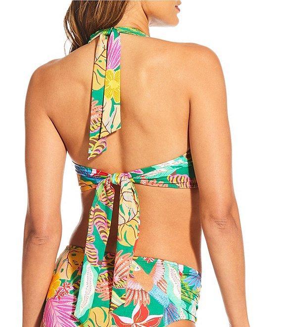 Gibson & Latimer Jungle Life Side Shirred Mid Rise Swim Bottom Product Image