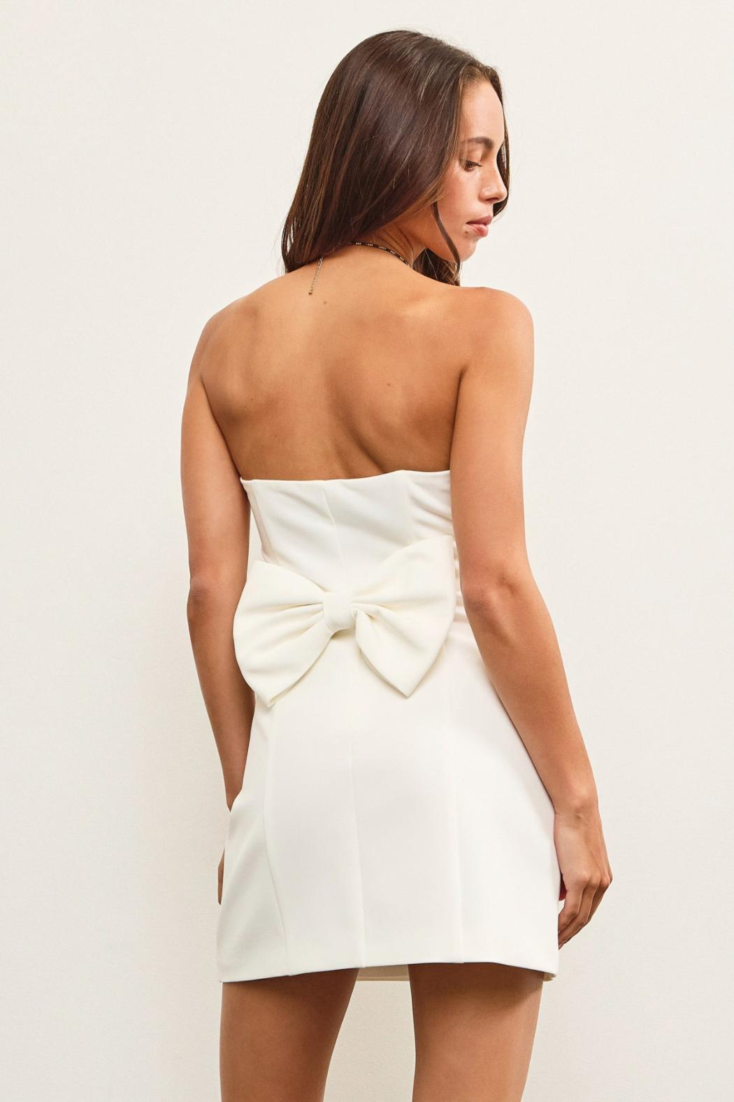 Strapless Bow Back Dress Product Image