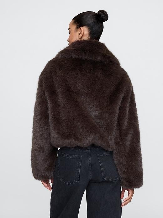 Cropped Faux Fur Jacket Product Image