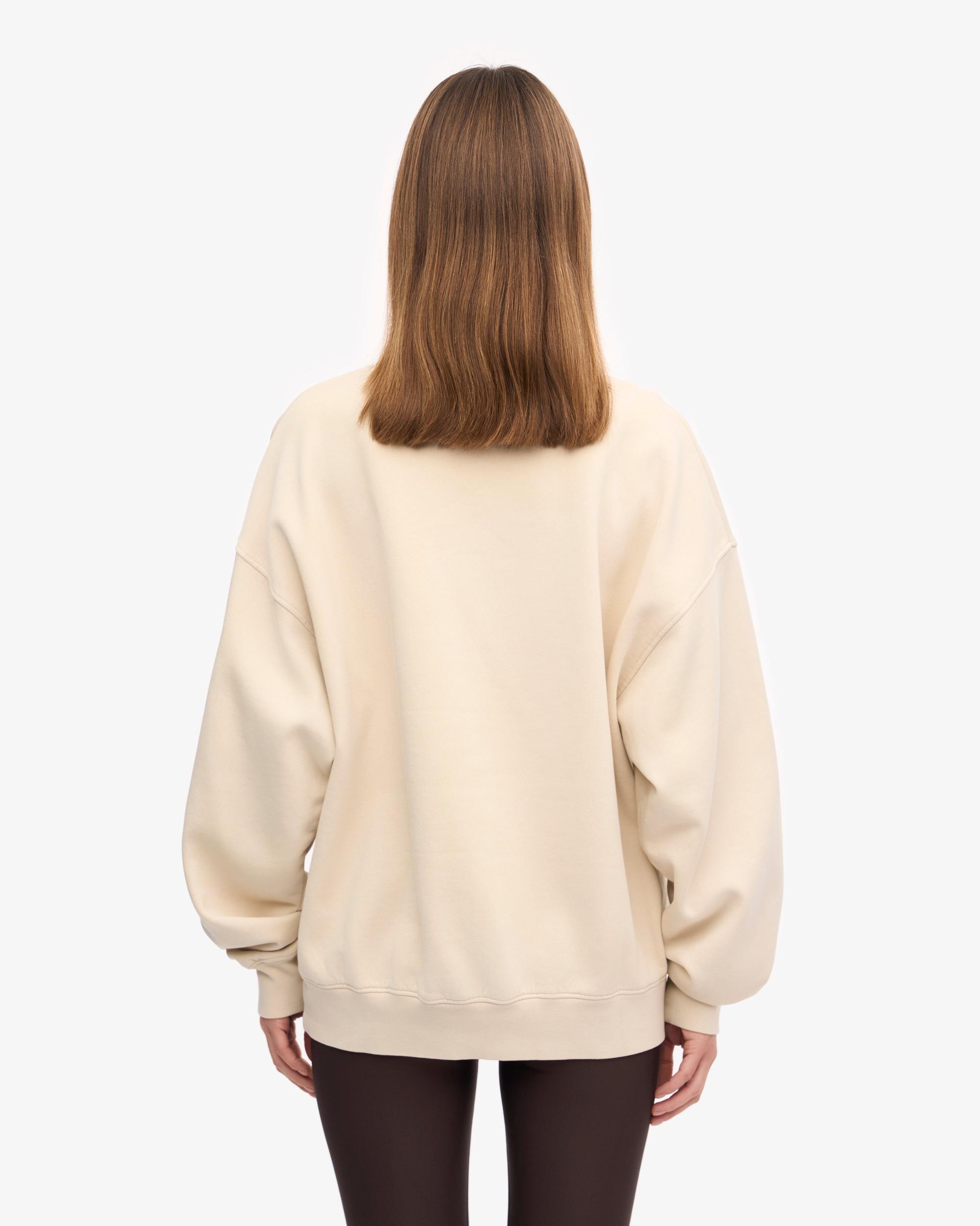 Organic Oversized Crew - Ivory White Product Image