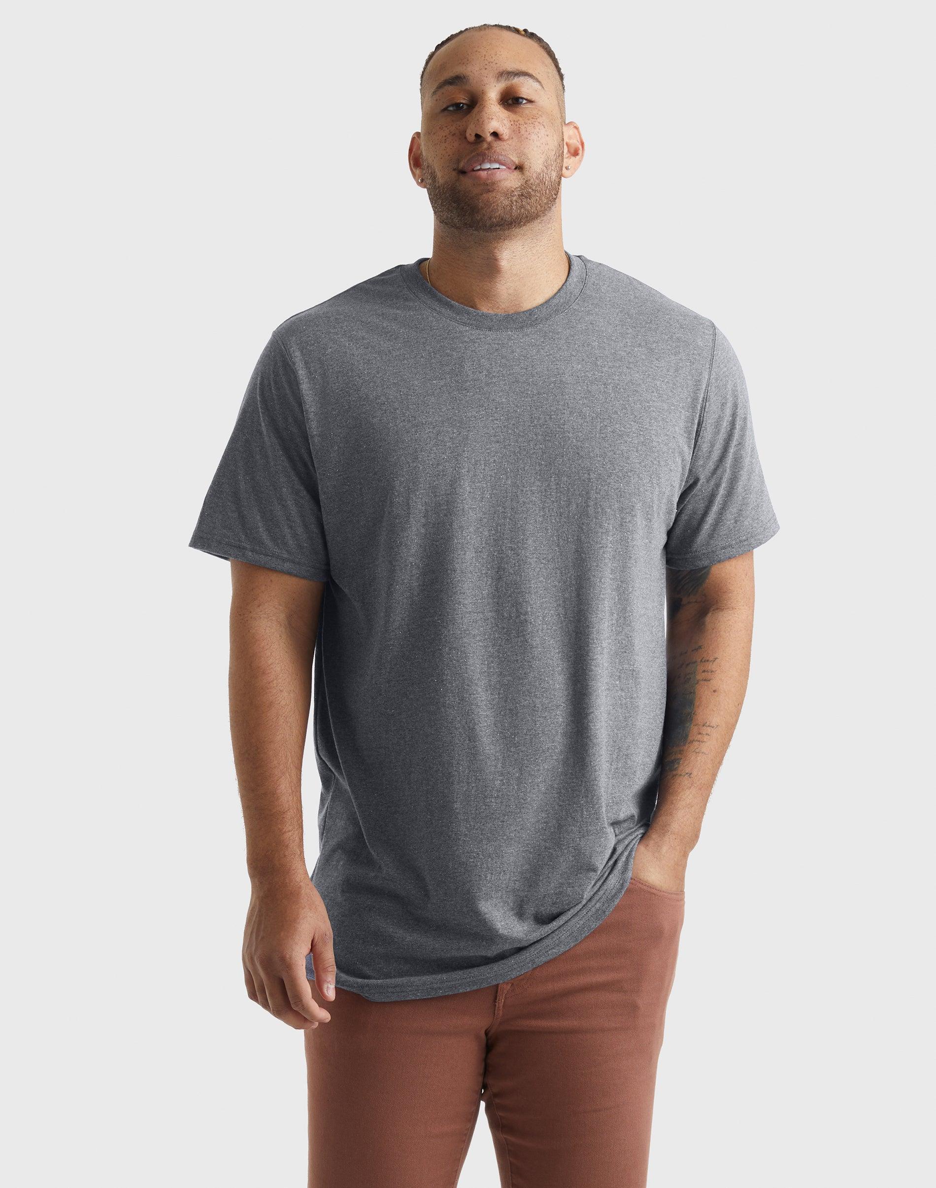 Hanes Originals Mens Tri-Blend T-Shirt Slate 2XL Product Image