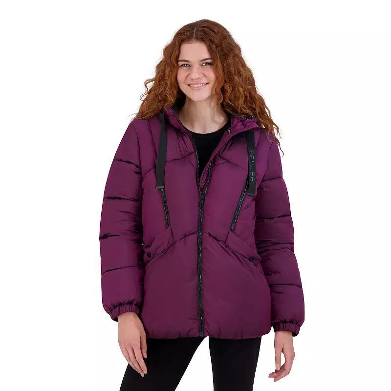 Womens Spyder Heavyweight Puffer Jacket Red Product Image