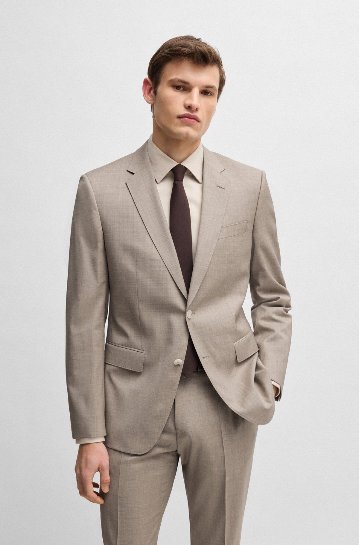 Slim-fit suit in virgin wool Product Image