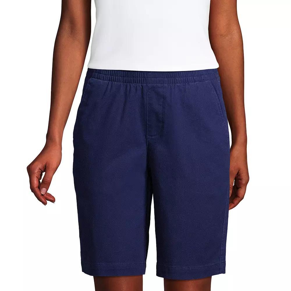 Women's Lands' End Pull-On Chino Bermuda Shorts,  Product Image