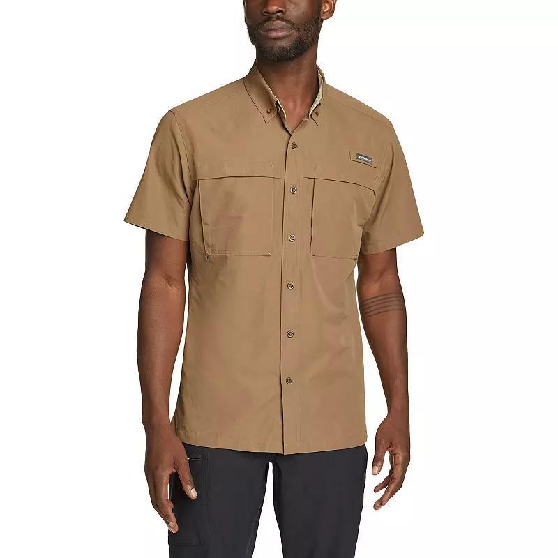 Big & Tall Eddie Bauer Ripstop Guide Short Sleeve Button Down Shirt, Men's,  Product Image