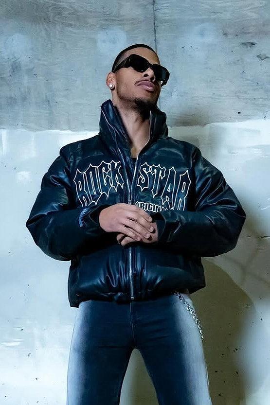 Ravi Black Puffer Jacket Male Product Image