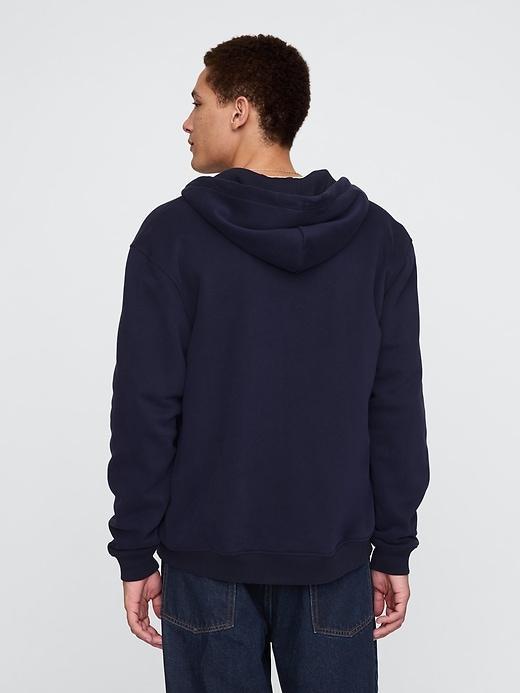 Vintage Soft Waffle-Lined Zip Hoodie Product Image