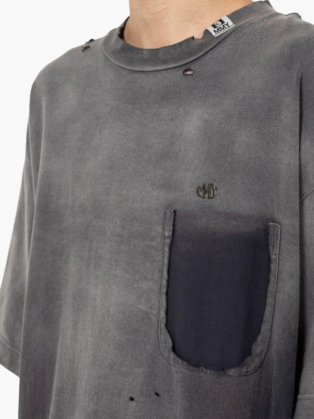 distressed-effect T-shirt Product Image