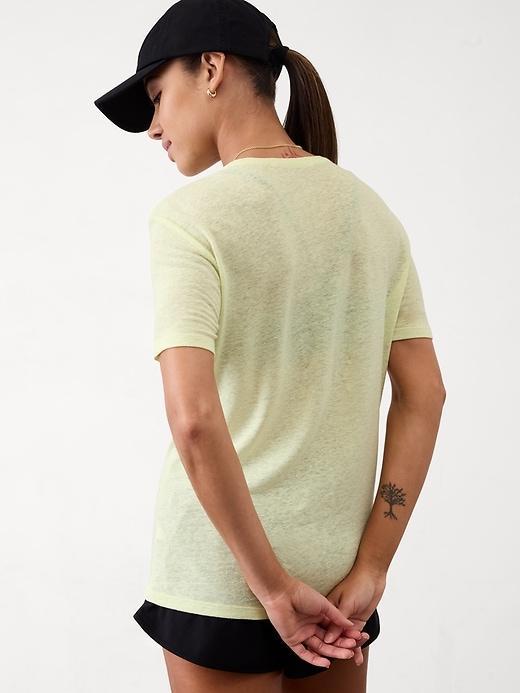 Getaway Linen Blend Tee Product Image