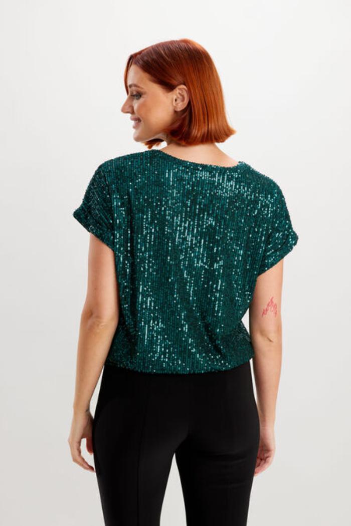 Sequin Knit Top Product Image