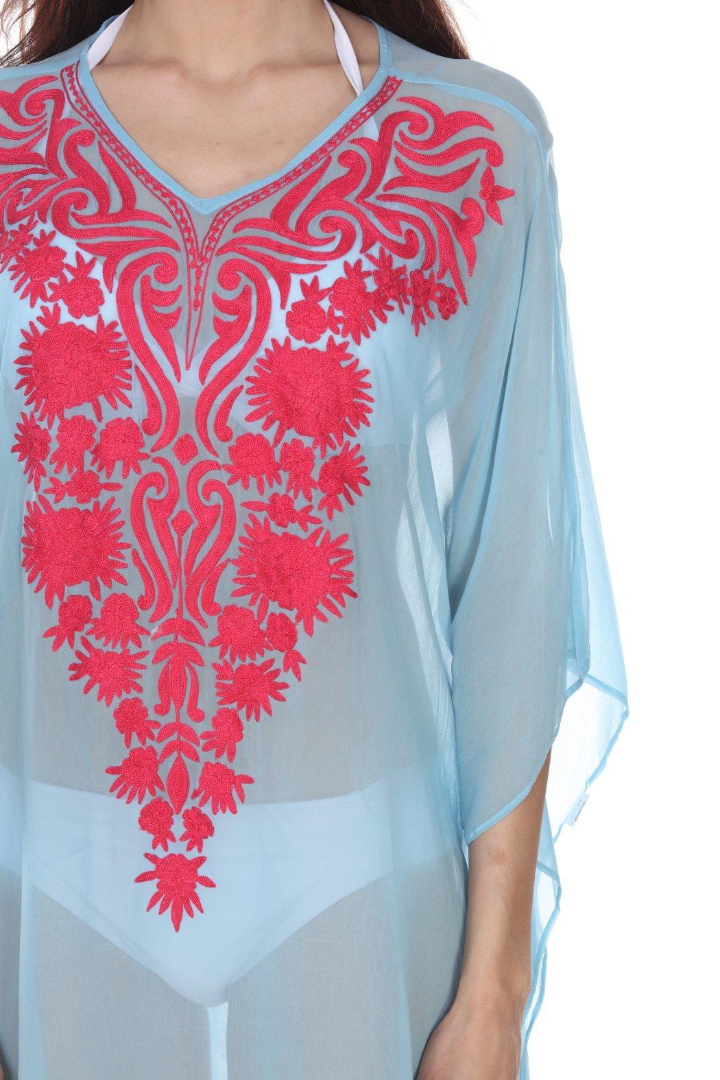 Sheer Embroidered Cover-Up Product Image