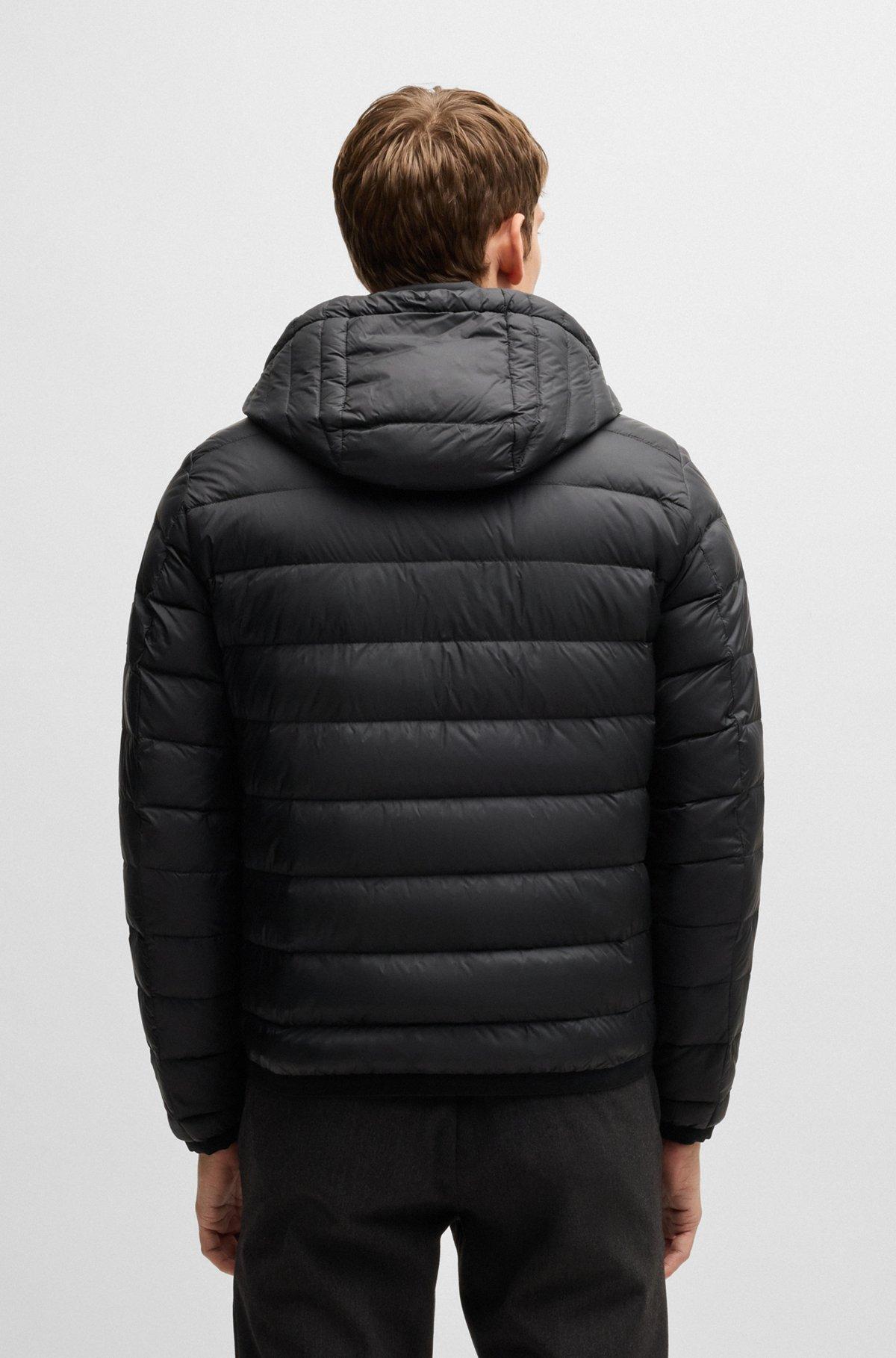 Water-repellent down jacket with tonal logo Product Image