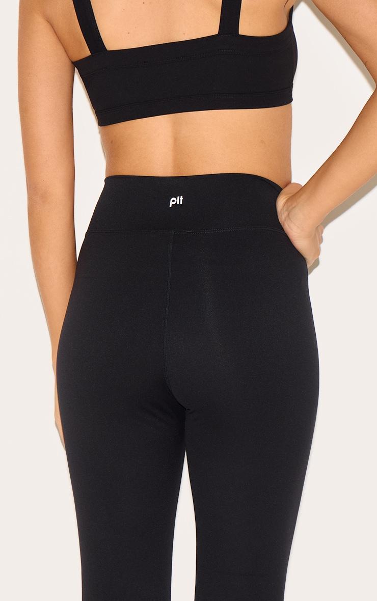Black Sculpt Twist Front Gym Legging Product Image