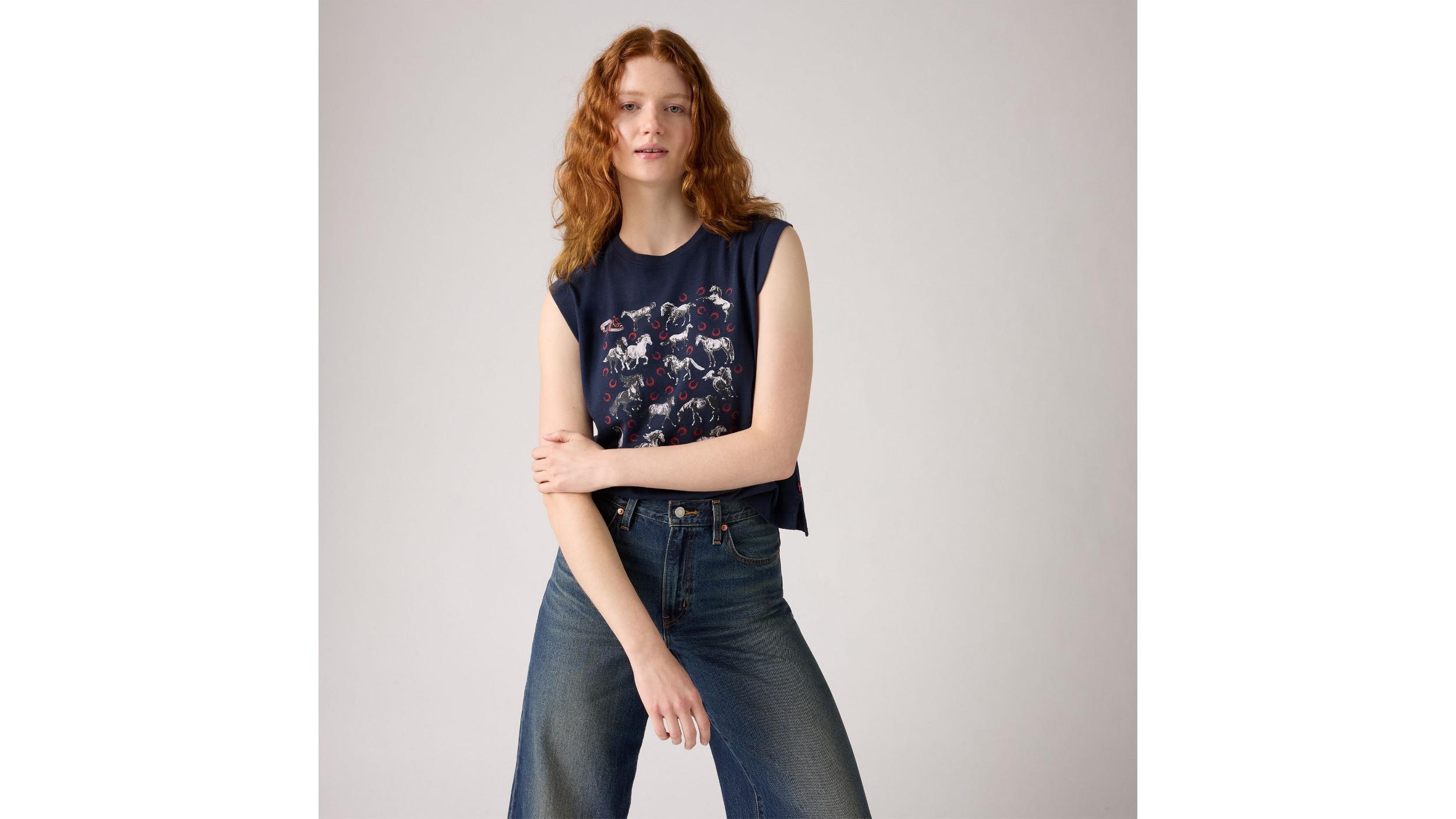 Graphic Boxy Tank Top Product Image